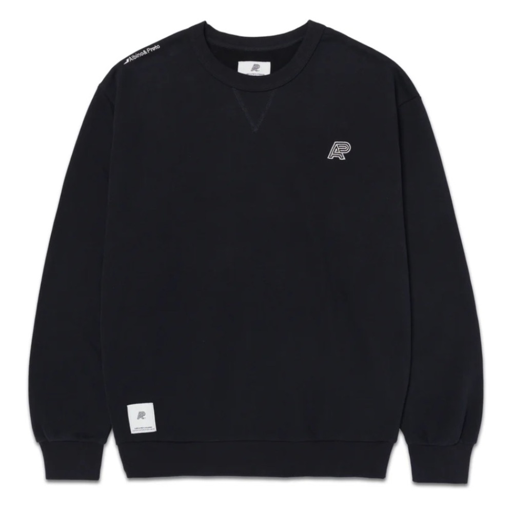 Albino & Prieto Ringer Black Men’s Crewneck Sweater size XS